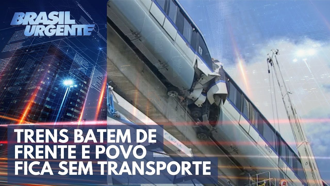 Trens batem e complicam o transporte em SP