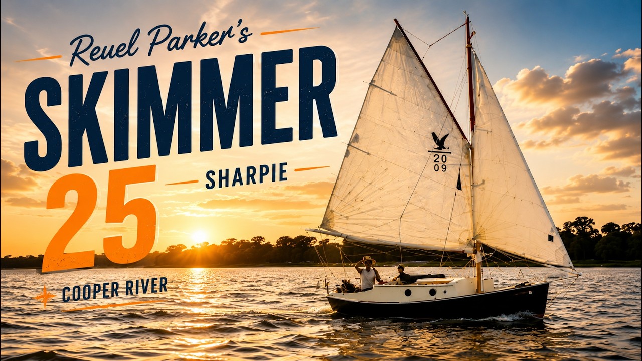 Cruising the Cooper River by Sailboat | Chill Sailing Vibes + 360º Camera Tests