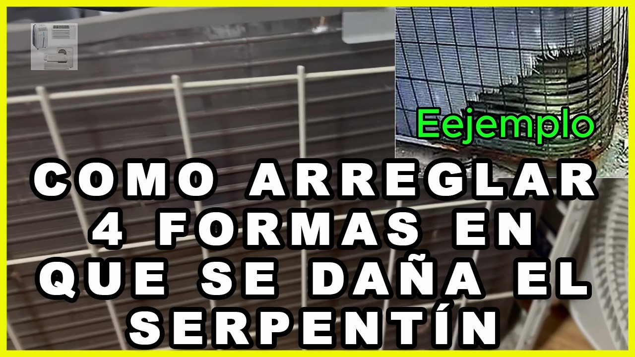 Como arreglar serpentín dañado por corrosión