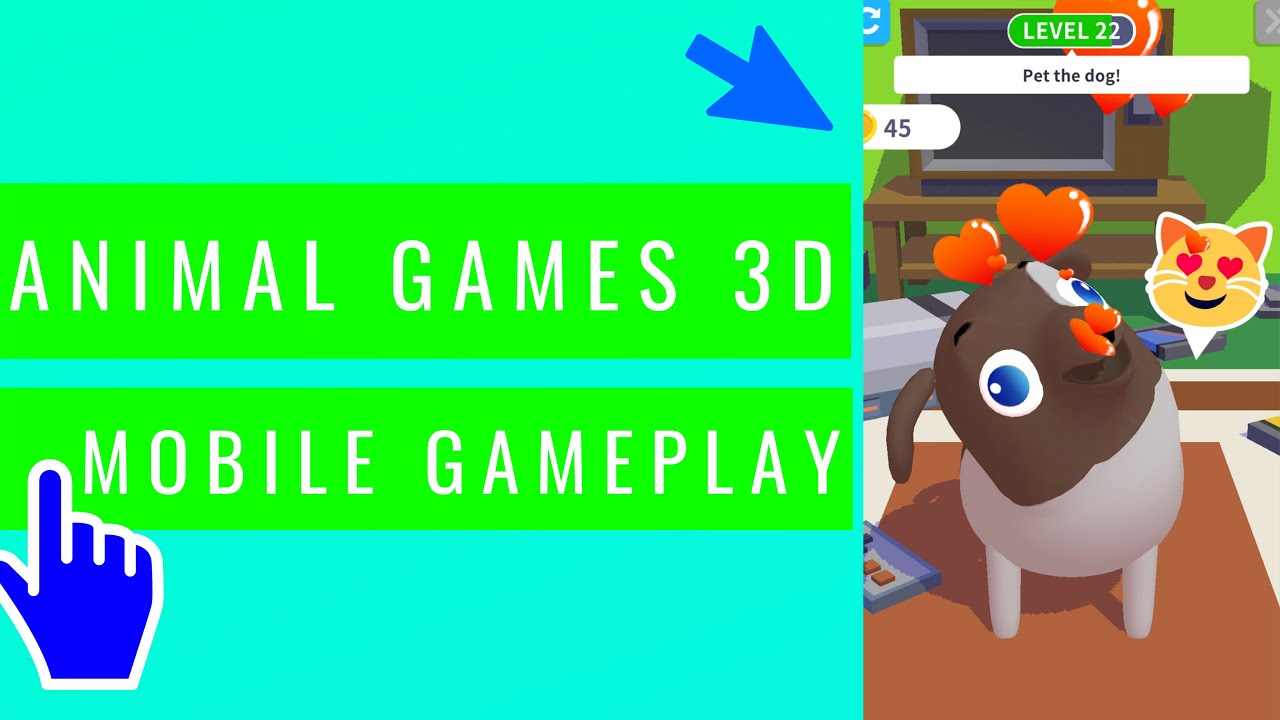 Animal Games 3D 🐶 Cute Animal Puzzles - iOS Android Mobile Gameplay