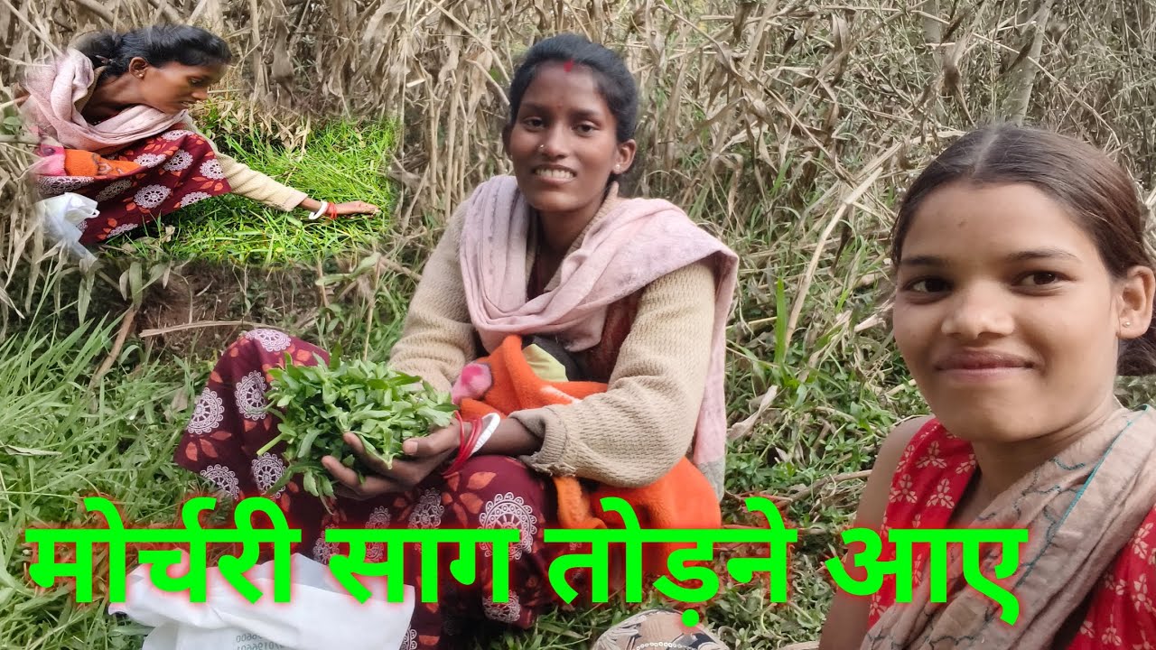 मोर्चरी साग तोड़ने आए 🌿🌿// family vlog //life vlog //@ khusbhoo minz //jharkhand 