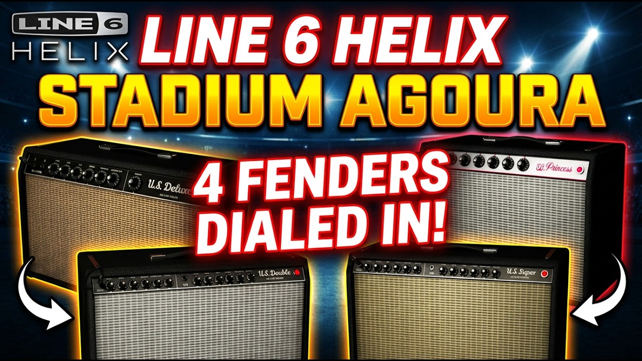 Line 6 Helix Stadium 4 Agoura Fender Amps DIALED IN 🔥 Ultimate Clean & Edge-of-Breakup Tones!