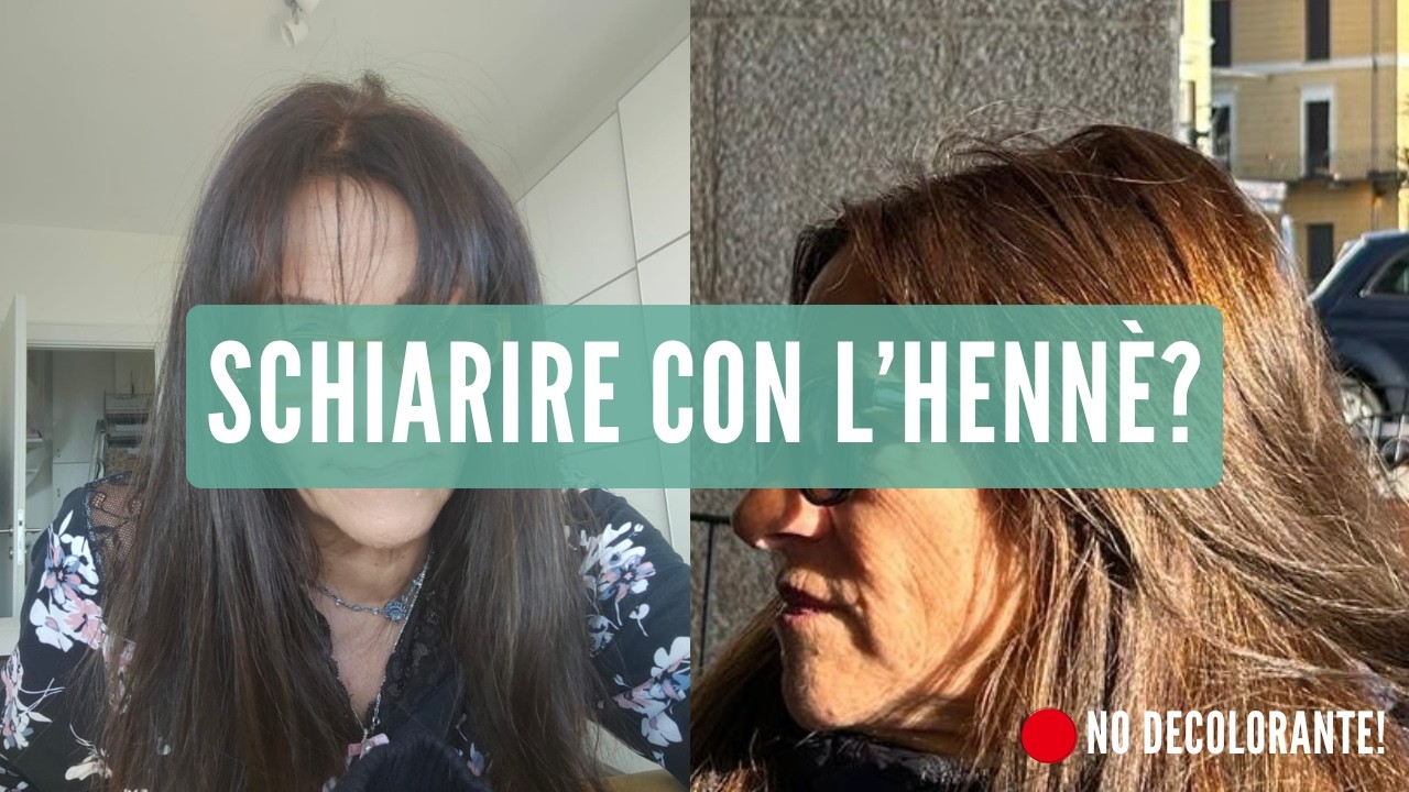Come schiarire i capelli bianchi con l'Henné senza decolorazione (CASO STUDIO)