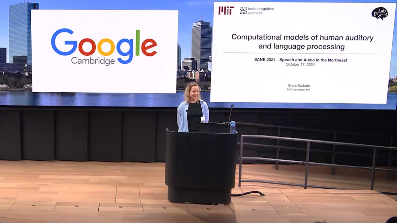 SANE2024 | Greta Tuckute - Computational models of auditory & language processing in the human brain
