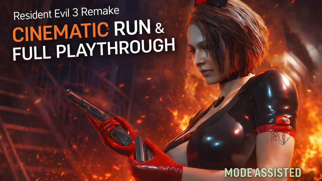 Resident Evil 3 Remake Assisted Mode – Cinematic Run & Full Playthrough