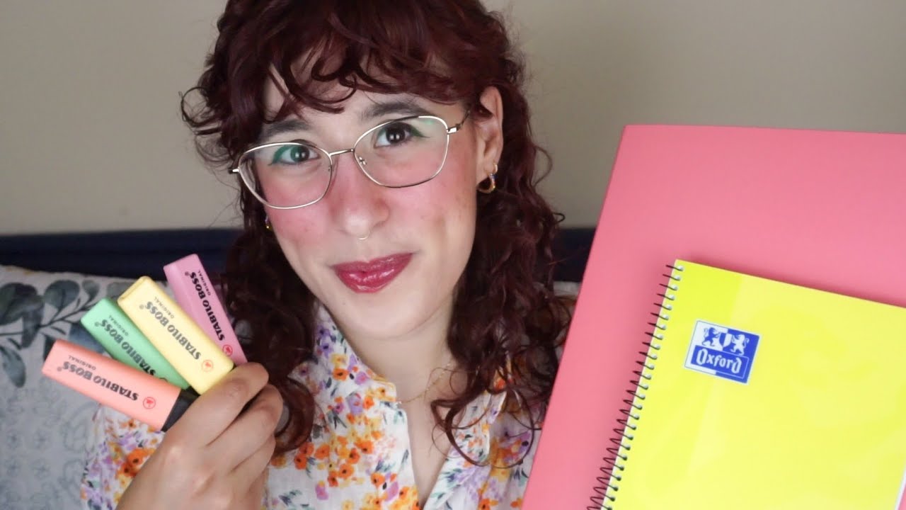 Te preparo para la vuelta a clases ✨📚 Show and tell material escolar · ASMR Roleplay en Español