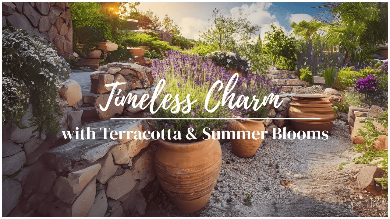 Decorating with Terracotta Pots & Summer Blooms | Farmhouse Garden Ideas
