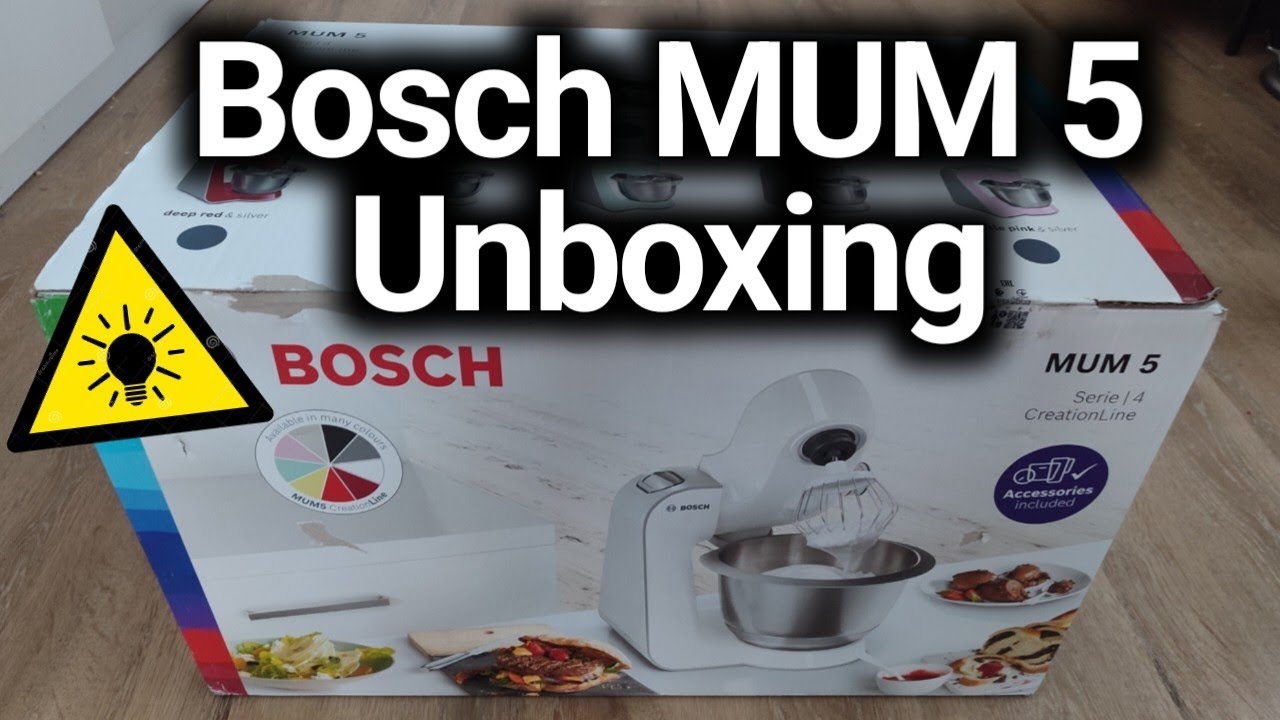 Bosch MUM 5 Küchenmaschine Unboxing und erster Eindruck 📦✅