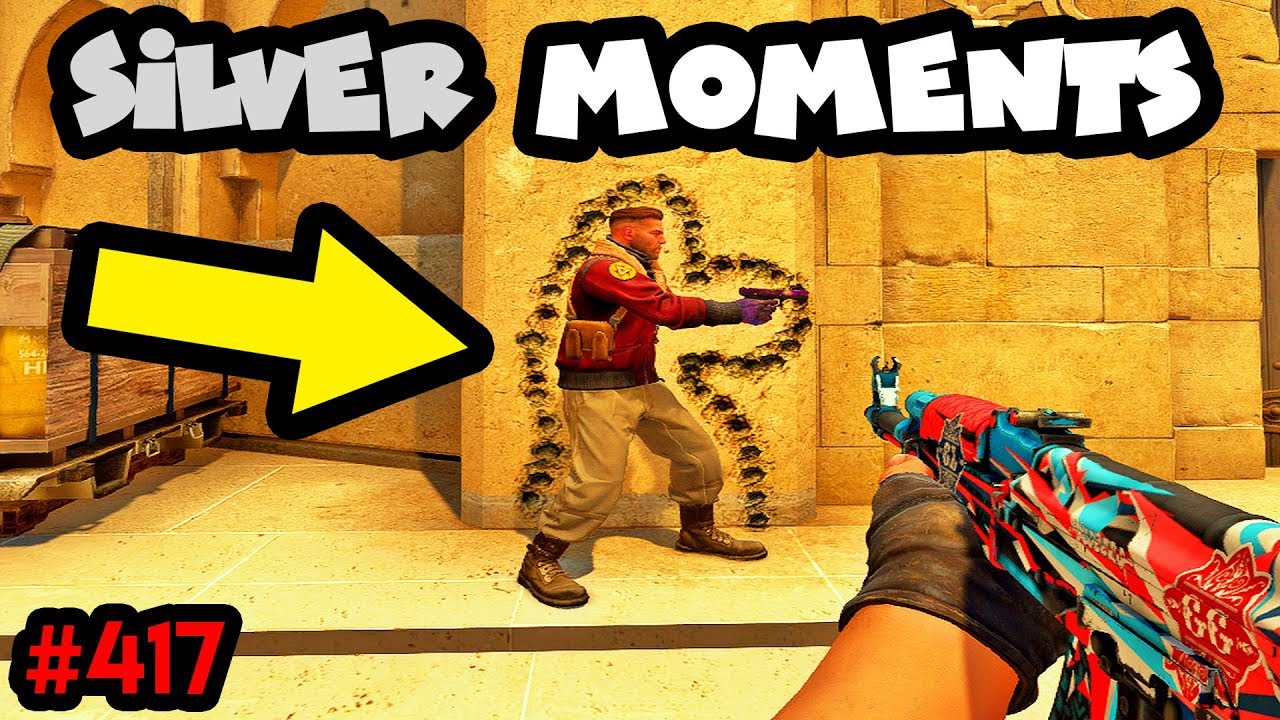 300 IQ vs 10 IQ SILVER MOMENTS! - CS:GO BEST ODDSHOTS #417