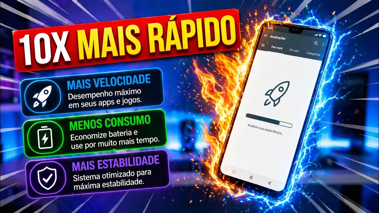 Como Deixar seu celular Android 10x MAIS RÁPIDO e Otimizado