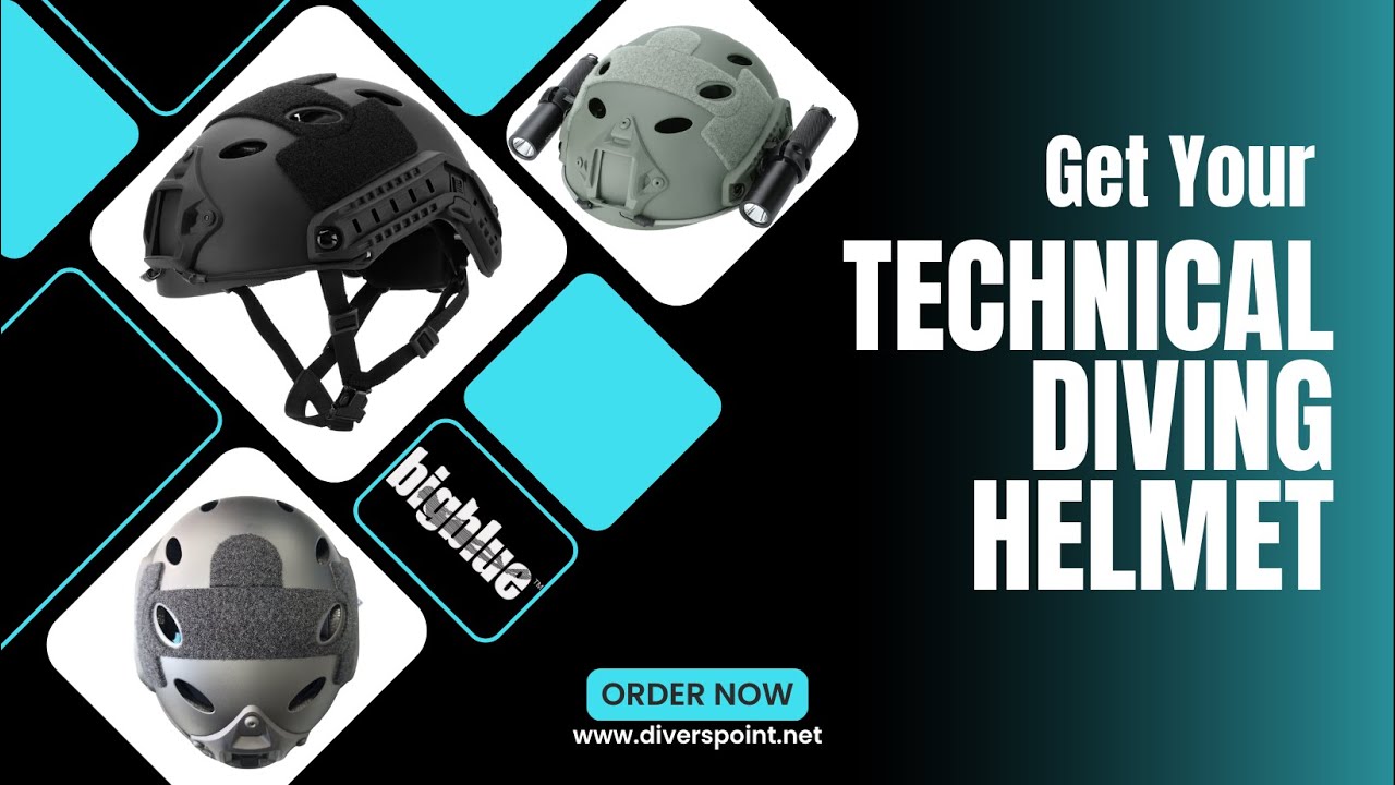 Bigblue Technical Diving Helmet TDH-2M