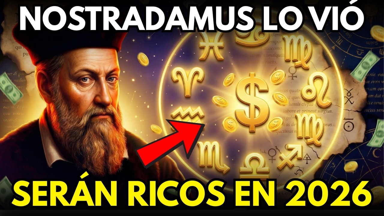 ¡ATENCIÓN! Nostradamus Reveló los 7 Signos del zodiaco Que Serán RICOS en 2026 💰 ¿Estás en la Lista?
