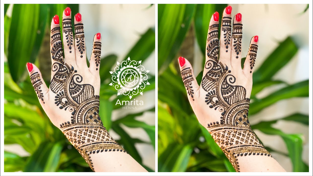 VERY EASY KARVACHAUTH MEHNDI ATTRACTIVE DESIGN in 10 MINUTES