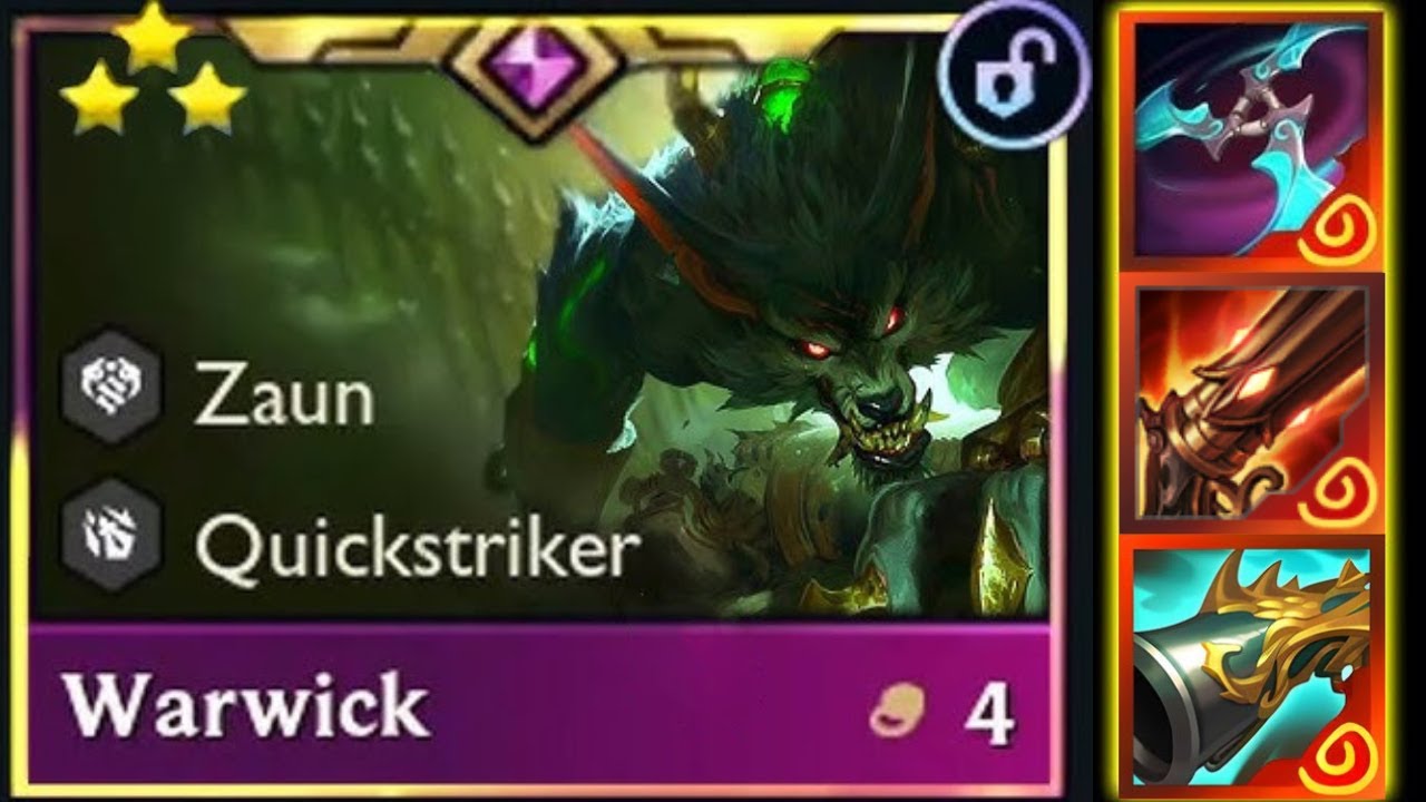 Infinity Range! 3-Star Warwick is a Monster⭐⭐⭐ | TFT Set 16