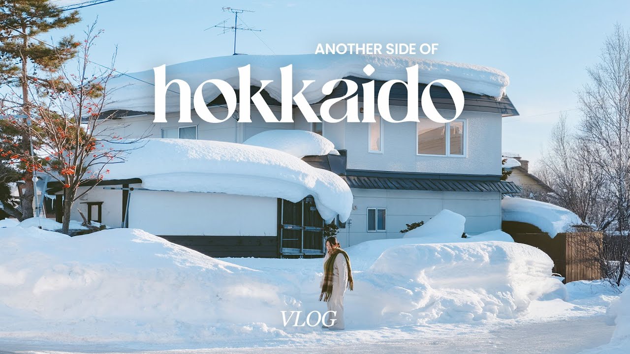 Snowy countryside of Hokkaido, Japan | cozy winter neighborhood walks | japan vlog