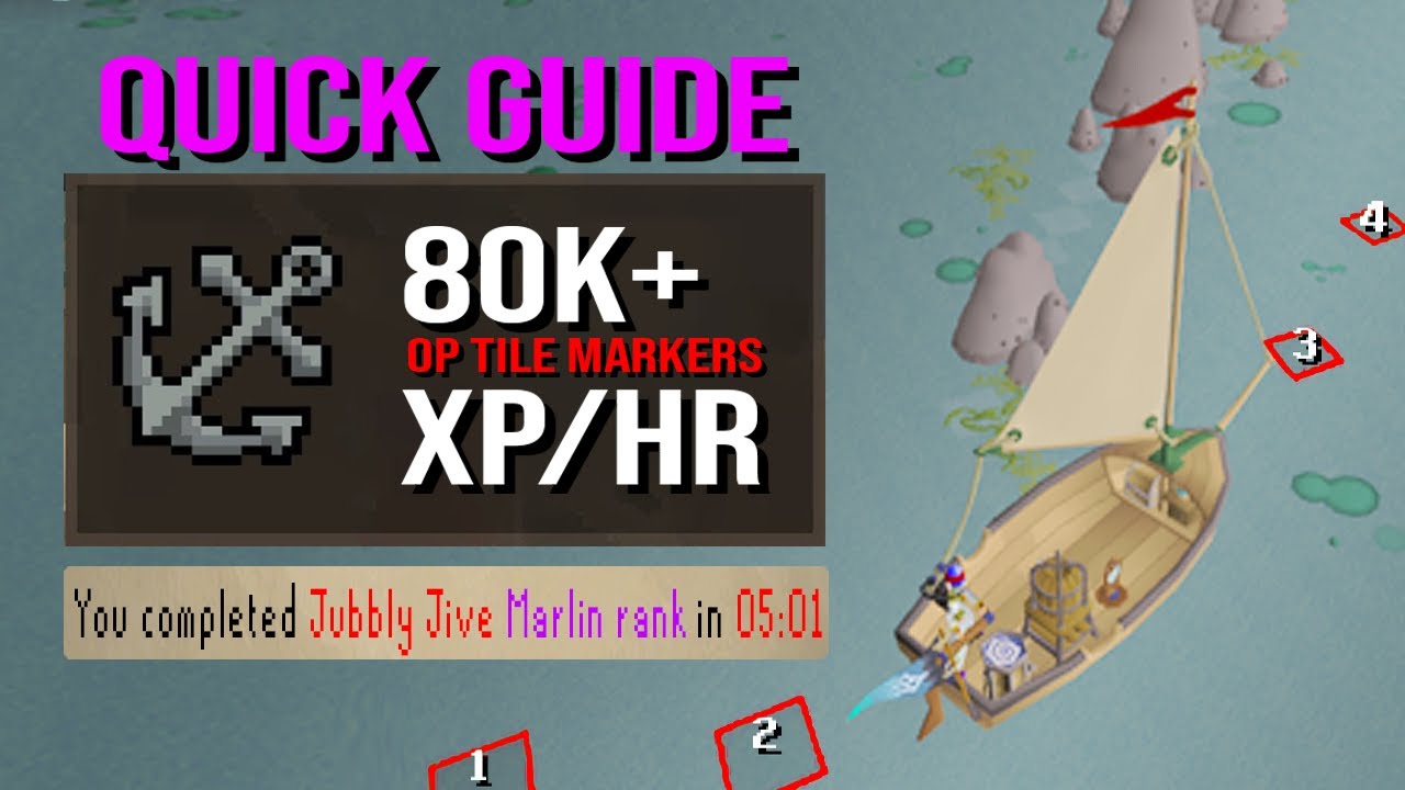 Руководство OSRS Jubbly Jive (марлин, акула и рыба-меч) — Barracuda Trials Sailing