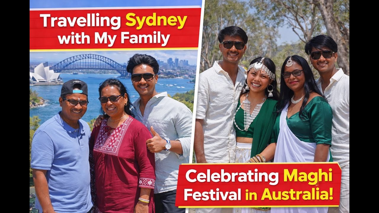 Travelling Sydney with my Family || Maghi Festival Celebration in Australia
