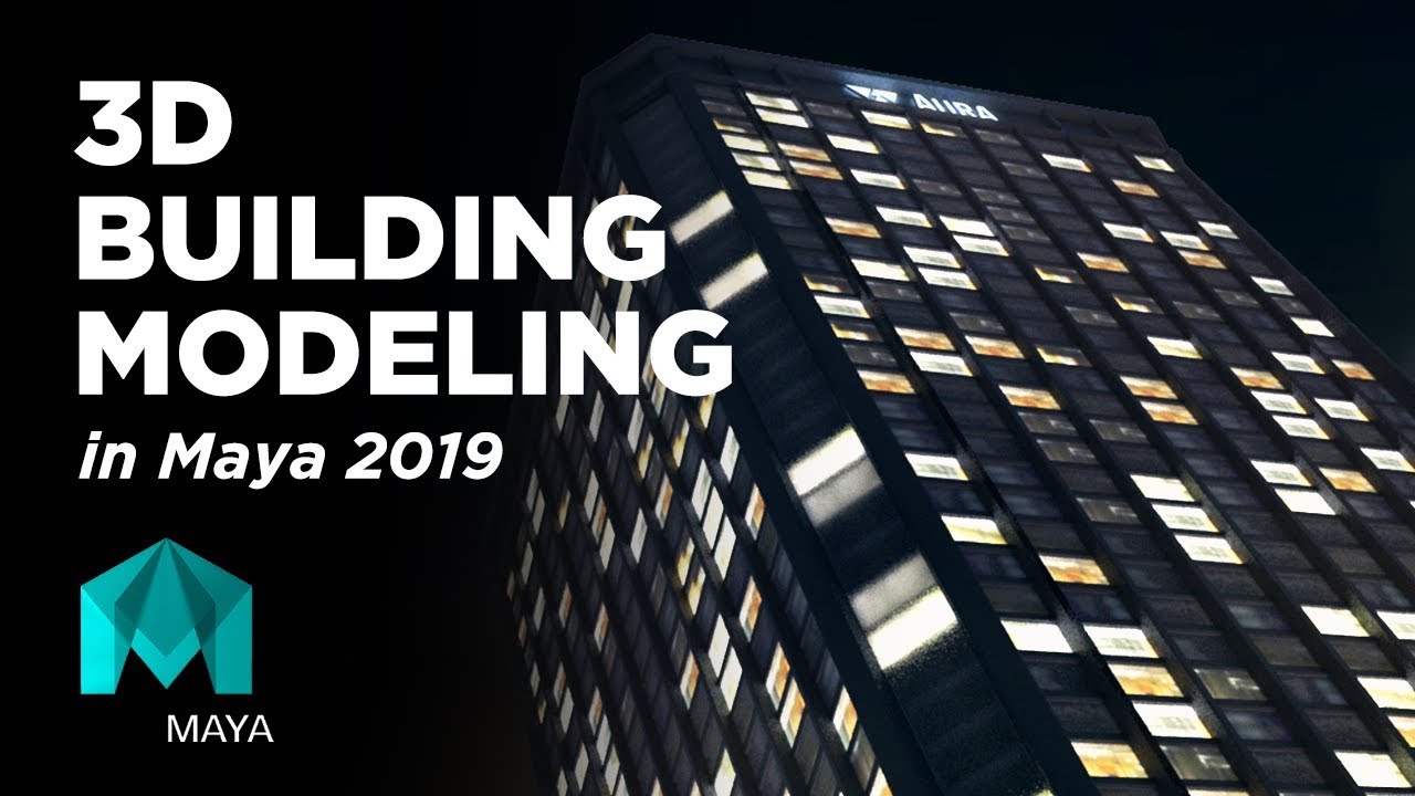 3D Building Modeling - Maya 2019 & Mash