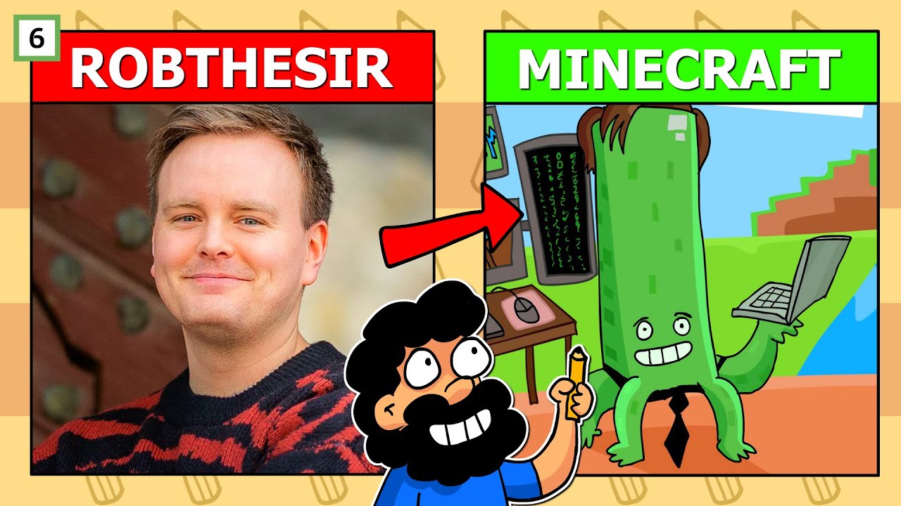 Eg Teikna 10 Youtubere Som Minecraft Figurer