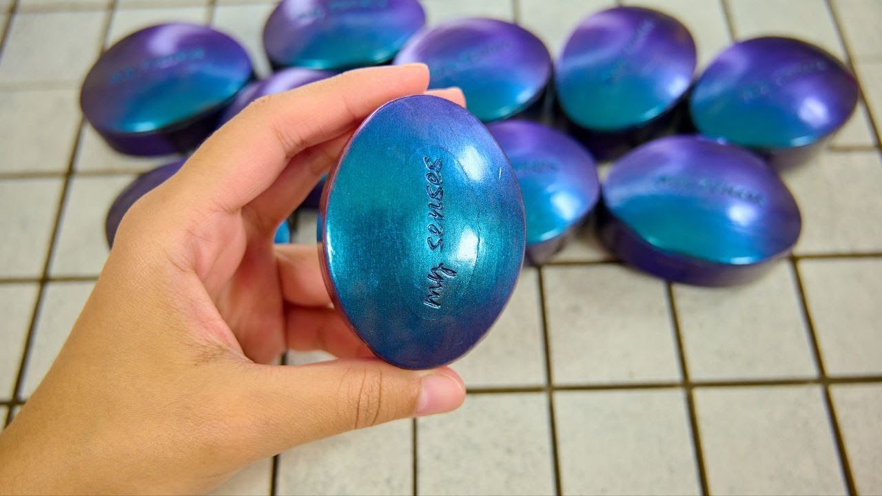 ASMR Soap/ cutting dry painted soap/ резка сухого крашенного мыла @BossinAsmr