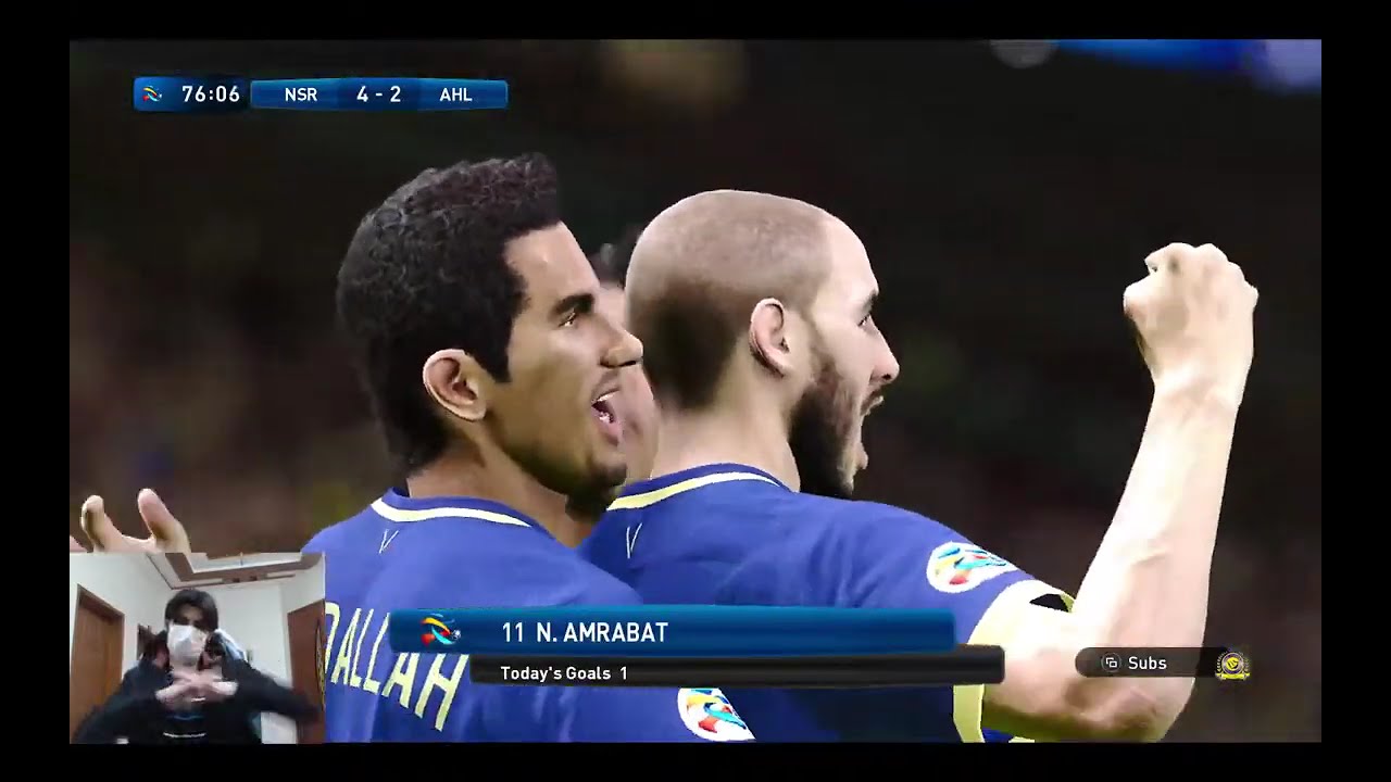 مباشر: النصر ضد الأهلي | الدوري السعودي للمحترفين | محاكاة إي فوتبول بيس 21 مباشر