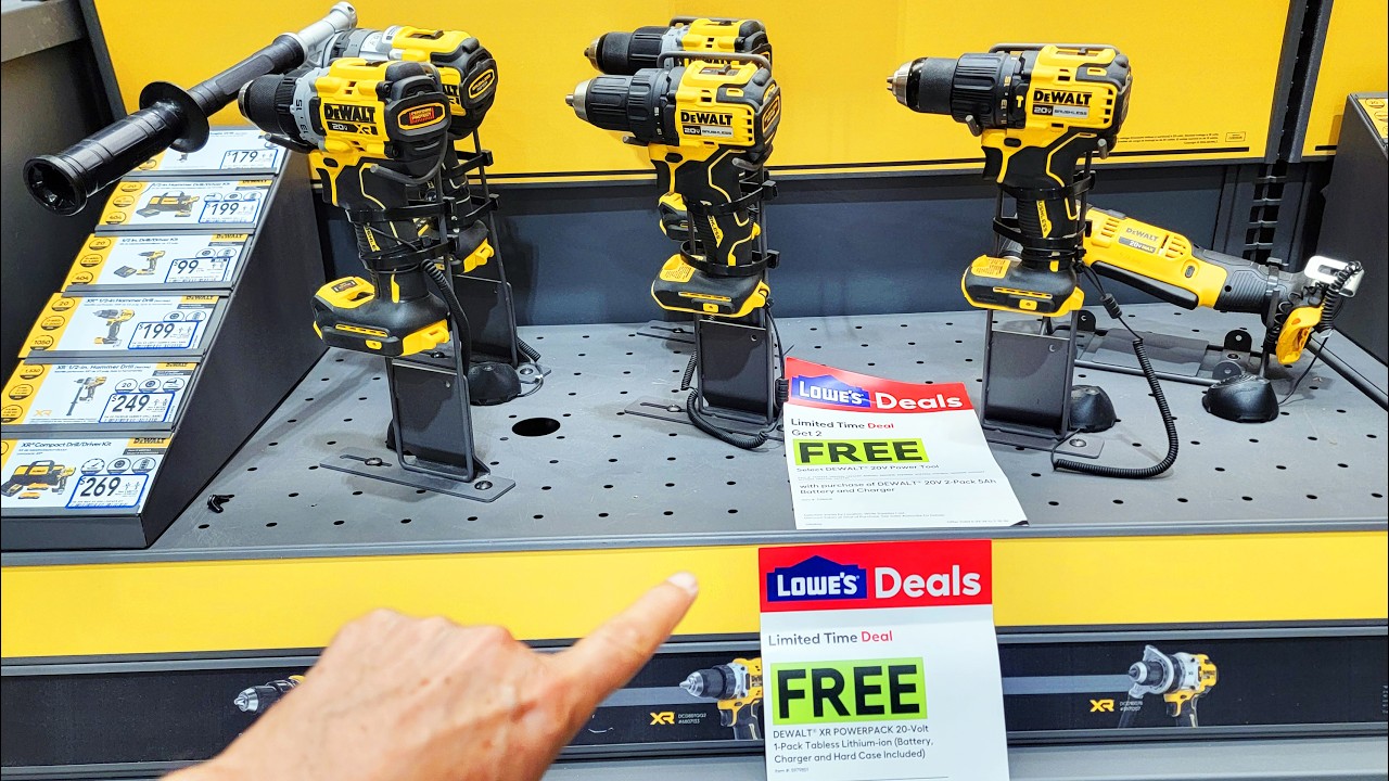 Скидки BOGO на инструменты в Lowe&rsquo;s ко Дню отца ПРОСТО БЕЗУМНЫЕ!🔥DeWalt, Craftsman