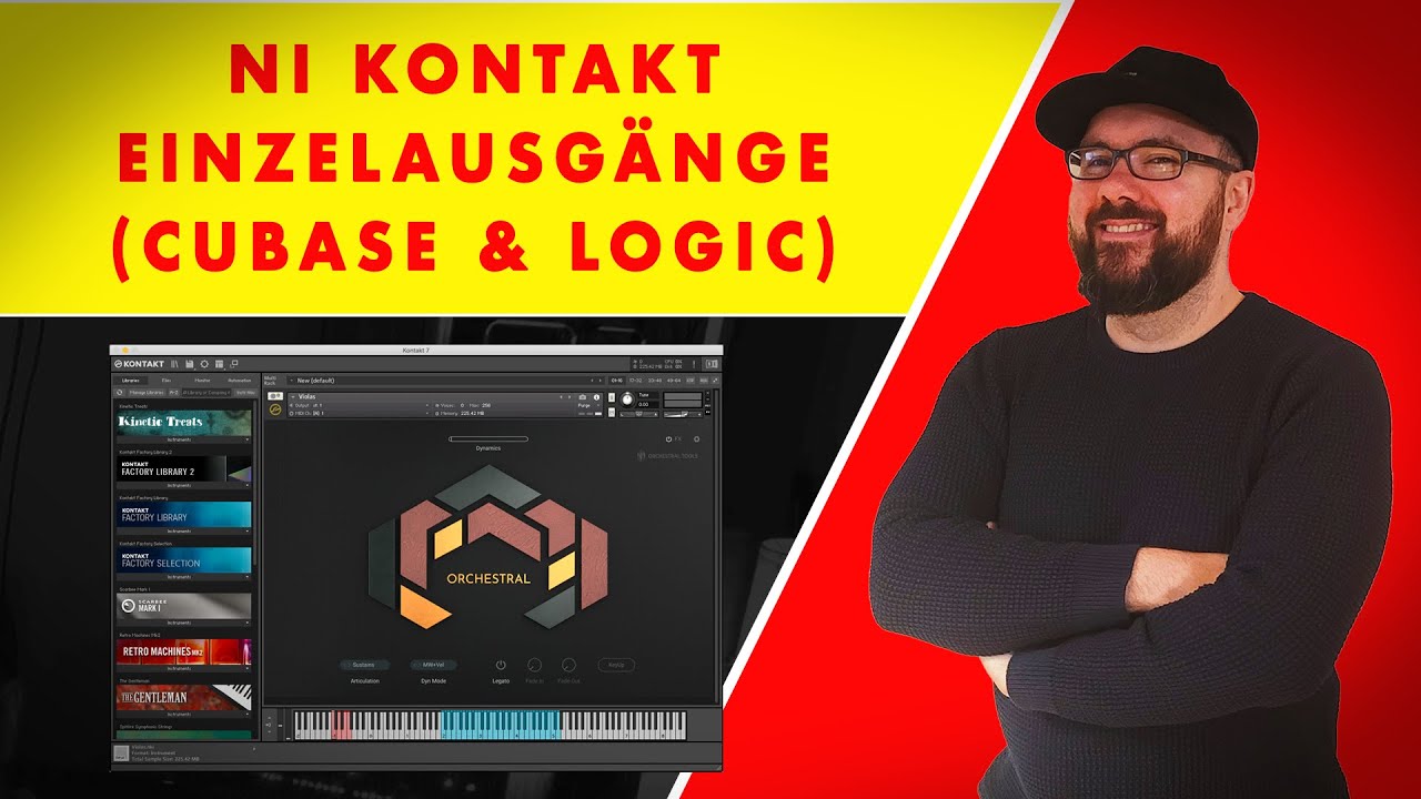 NI KONTAKT - Einzelausgänge konfigurieren (Cubase & Logic)