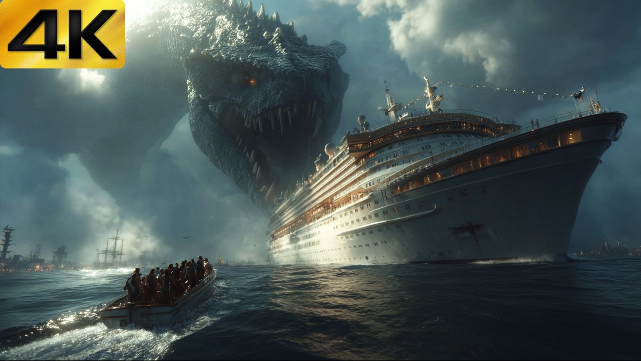 【4K】2026 Disaster Movie: Giant Serpents Tear Through Luxury Cruise, Devouring Thousands of Tourists!