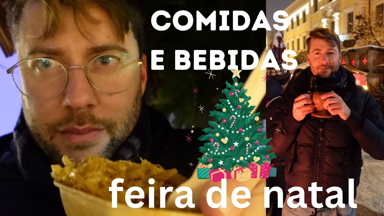 COMIDAS TÍPICAS na FEIRA DE NATAL na ALEMANHA | Munique