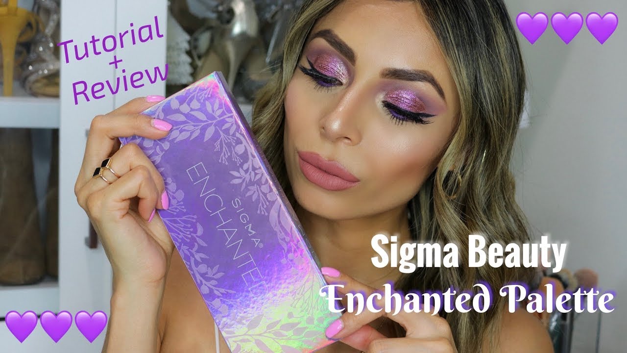 NEW SIGMA BEAUTY ENCHANTED PALETTE TUTORIAL + REVIEW 💜