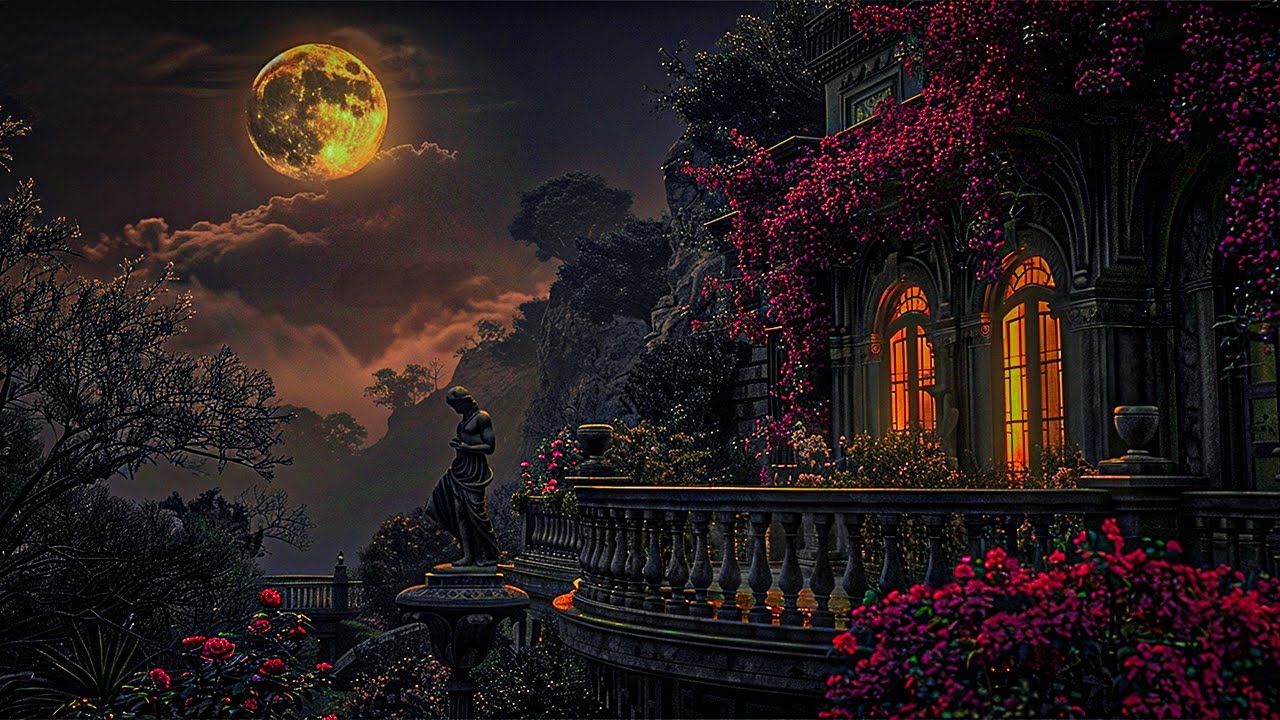 𝐆𝐨𝐭𝐡𝐢𝐜 𝐓𝐞𝐫𝐫𝐚𝐜𝐞 𝐔𝐧𝐝𝐞𝐫 𝐚 𝐆𝐨𝐥𝐝𝐞𝐧 𝐌𝐨𝐨𝐧 | 𝐆𝐚𝐳𝐢𝐧𝐠 𝐢𝐧𝐭𝐨 𝐭𝐡𝐞 𝐌𝐨𝐨𝐧𝐥𝐢𝐭, 𝐂𝐥𝐨𝐮𝐝𝐲 𝐀𝐛𝐲𝐬𝐬 | 𝐃𝐚𝐫𝐤 𝐀𝐜𝐚𝐝𝐞𝐦𝐢𝐚 𝐏𝐥𝐚𝐲𝐥𝐢𝐬𝐭