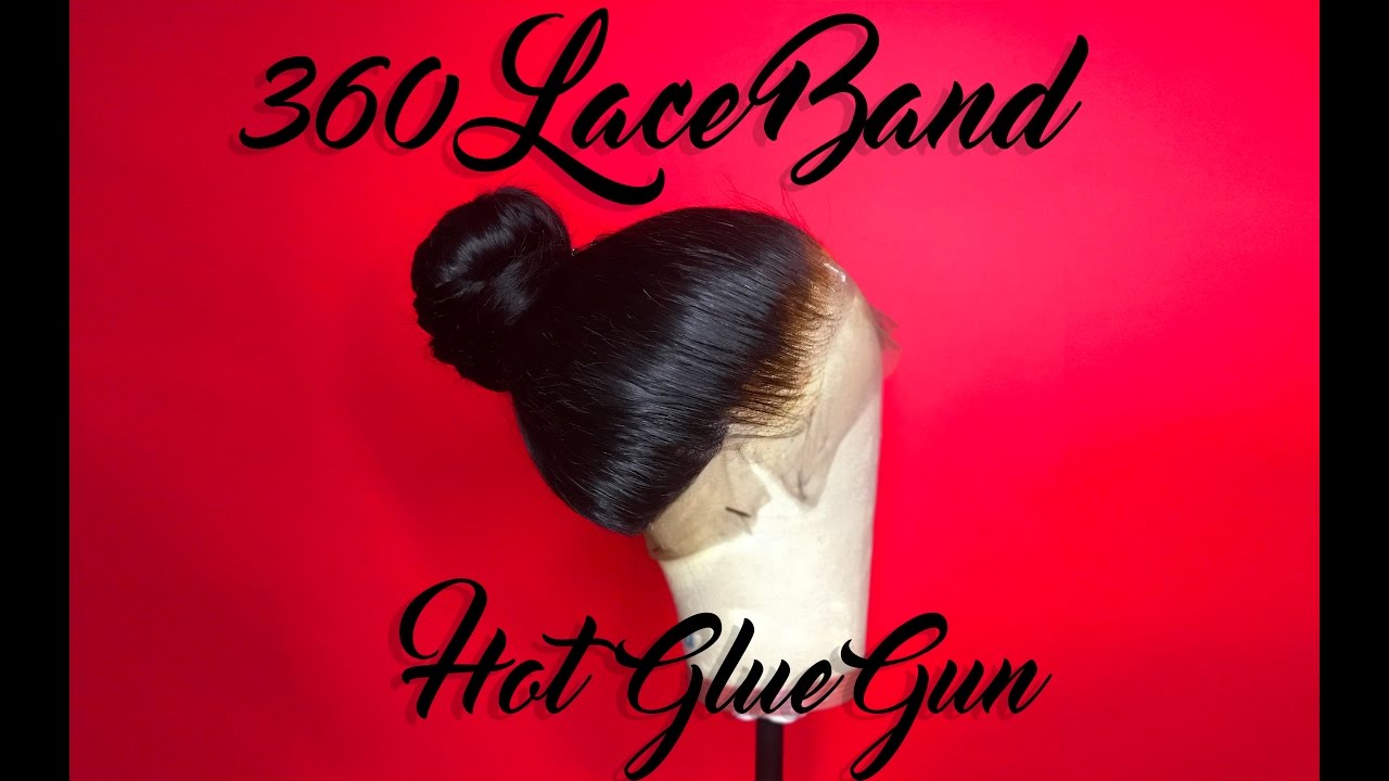360 Lace Band Frontal Hot Glue Gun Ponytail Tutorial