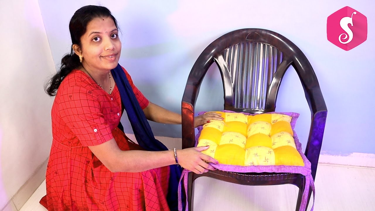 If your Plastic Chair Hurts for sitting then make this idea | DIY Chair Pillow | Sonali's Creations