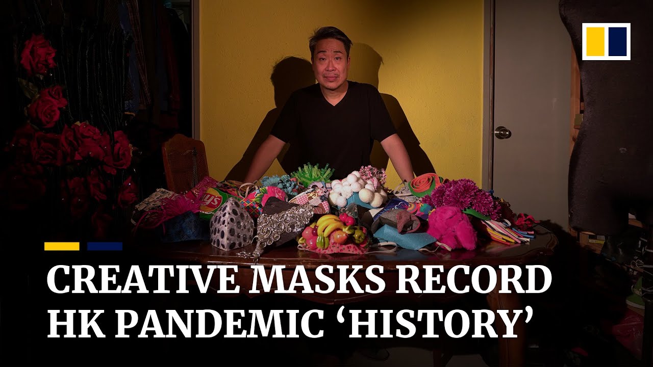 One creative mask a day: Hong Kong theatre costume designer documents life during the pandemic