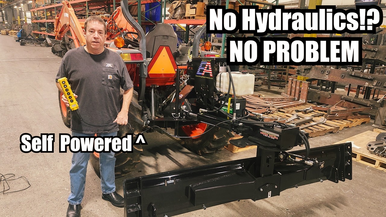 New Self Powered Hydraulic Tractor Attachments - No Rear Remotes Needed!
