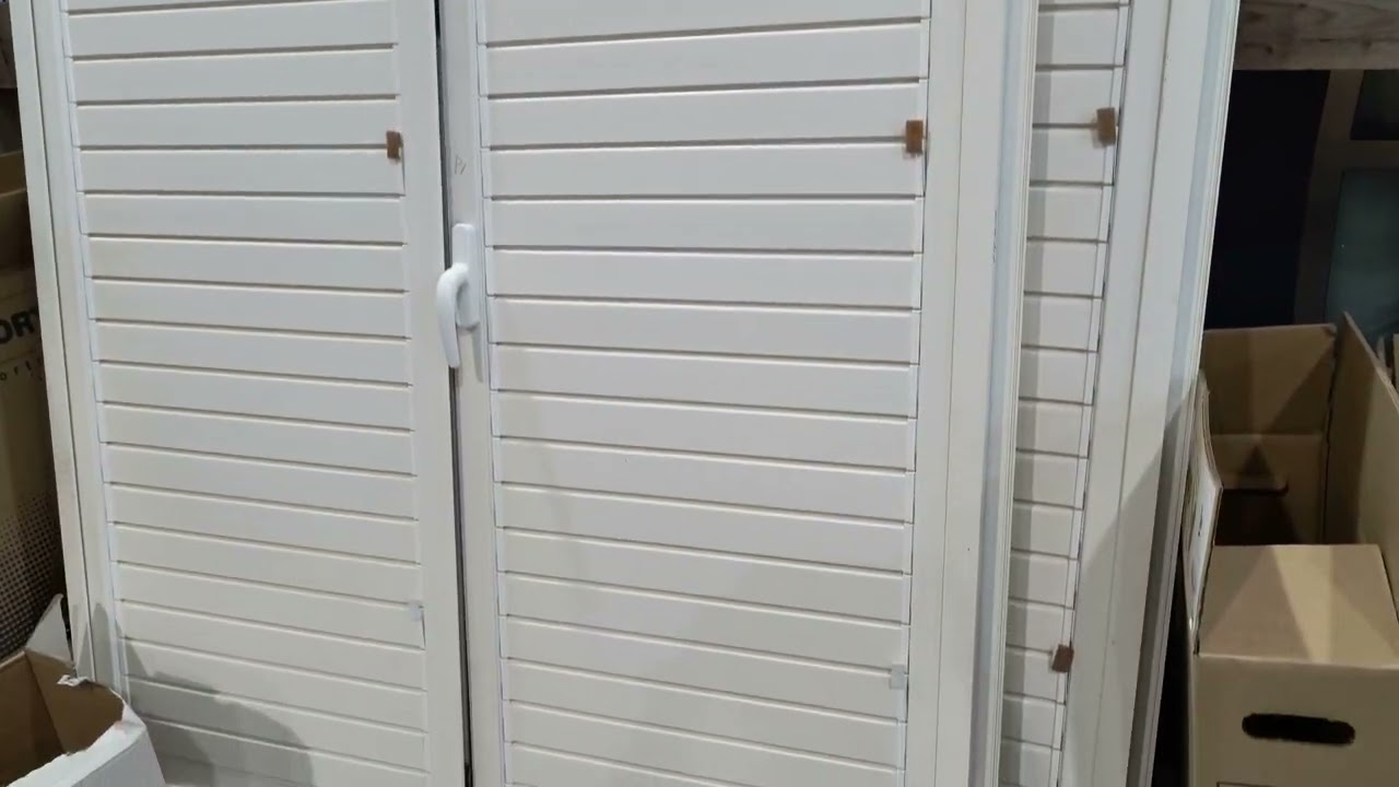 Porte style volet en aluminium à prix pas cher