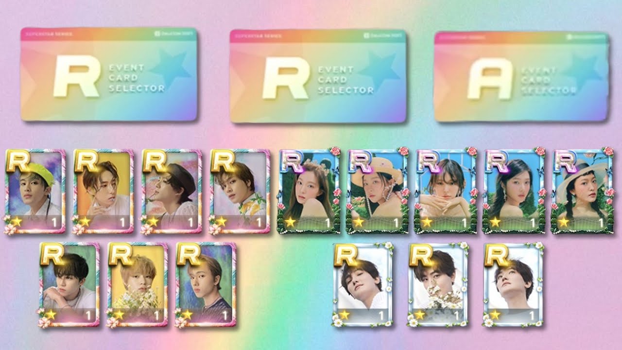 Superstar SMTOWN | 9th Anniversary Limited Theme R & A card selector (NCT DREAM, RED VELVET, KANGTA)