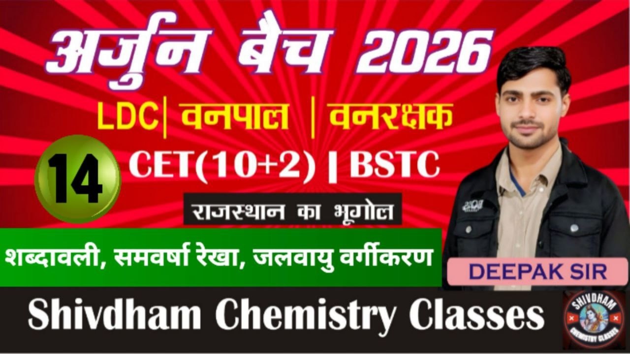 अर्जुन बैच 2026 | मानसून से संबंधित शब्दावली, समवर्षा रेखाएं और जलवायु वर्गीकरण Part-14