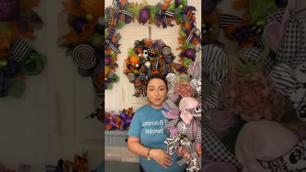 Jack Skellington and Hocus Pocus Wreaths, Garlands, FB LIVE