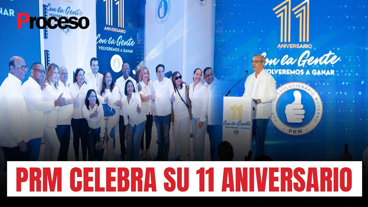PRM celebra su 11 aniversario en multitudinario encuentro en Santiago De Los Caballeros