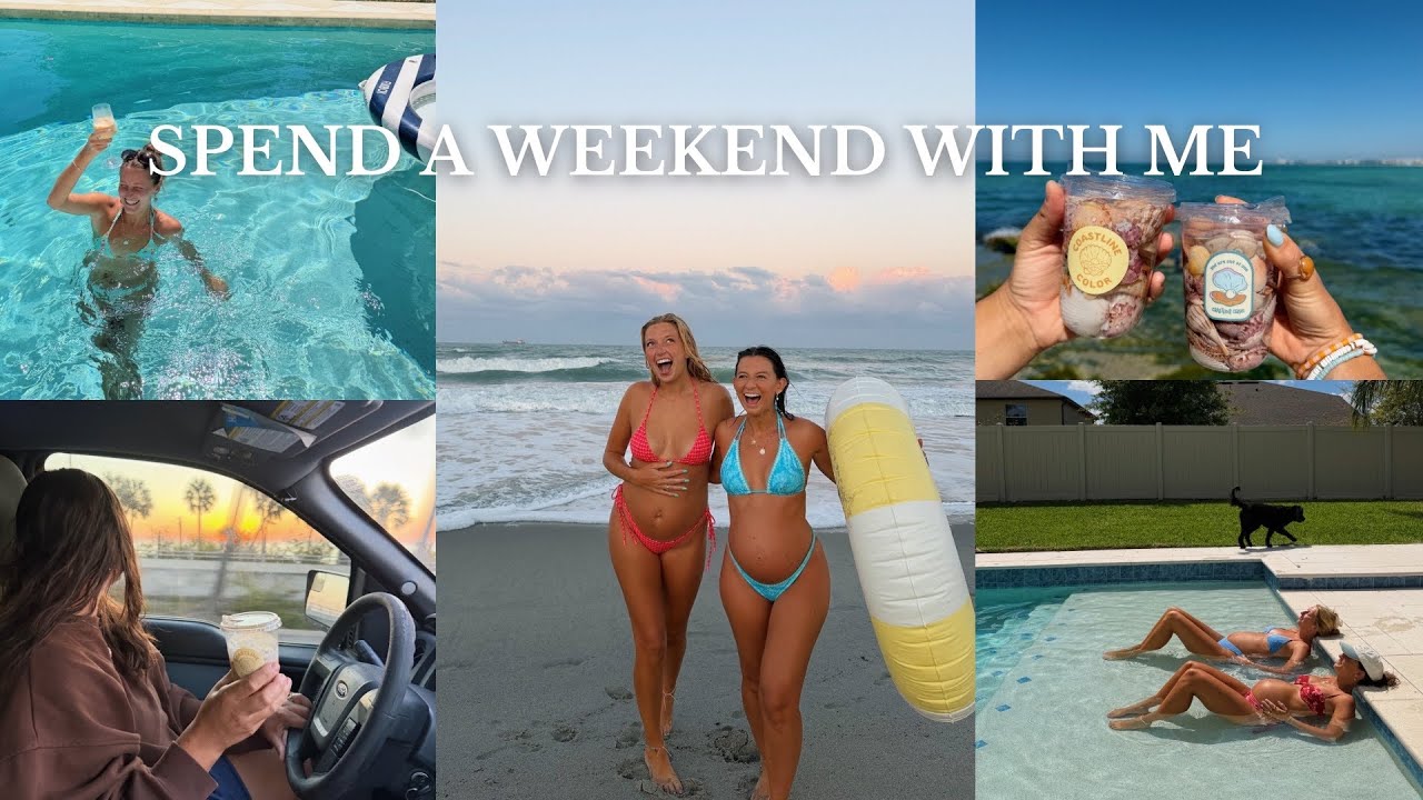 spend a florida weekend with me: shell hunting, pool days, and coffee recipes