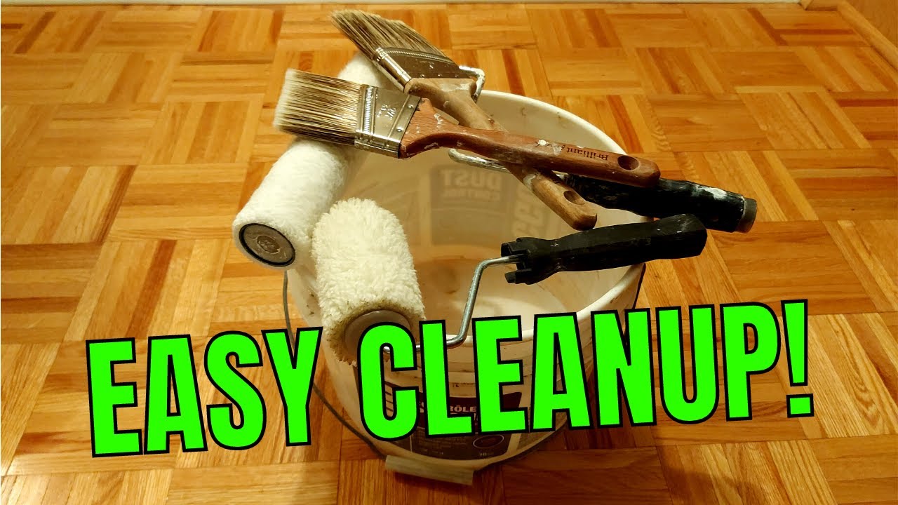 How to Clean Paint Brushes in a Bucket When You Have a Septic System