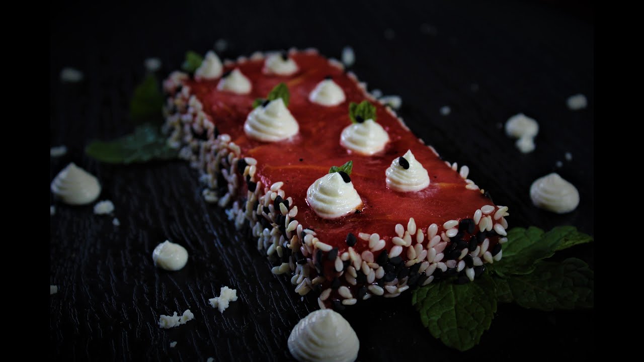 Compressed Watermelon and Feta Salad