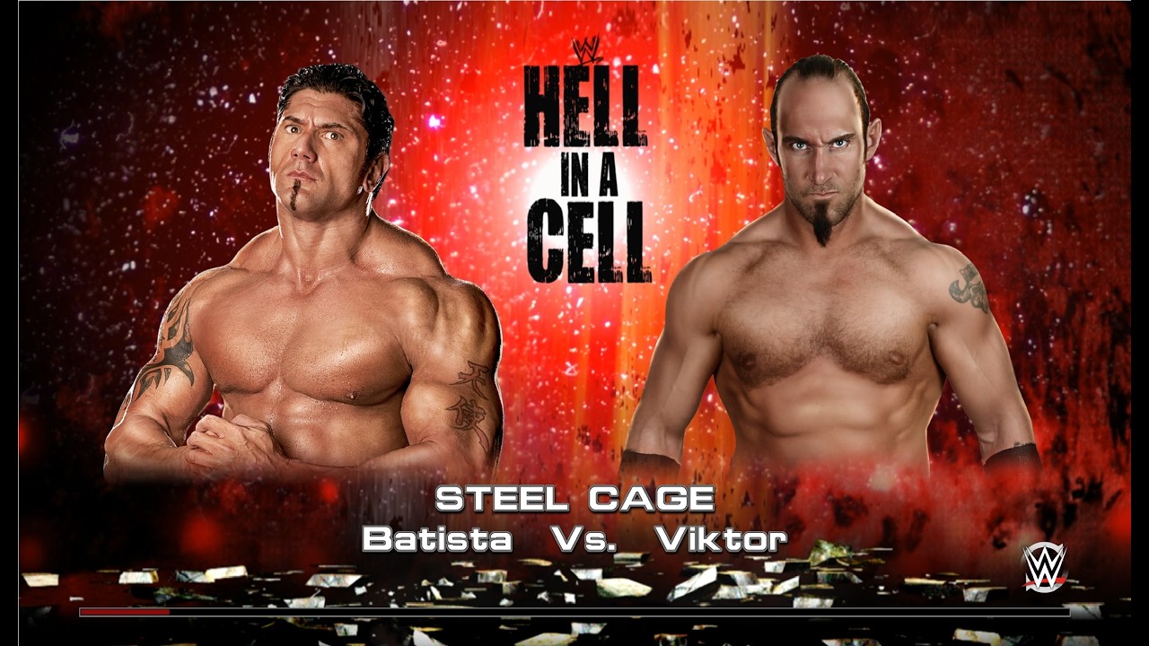 WWE 2k15 Личное первенство по правилам Steel Cage на вылет бой между Batista 03 - Viktor