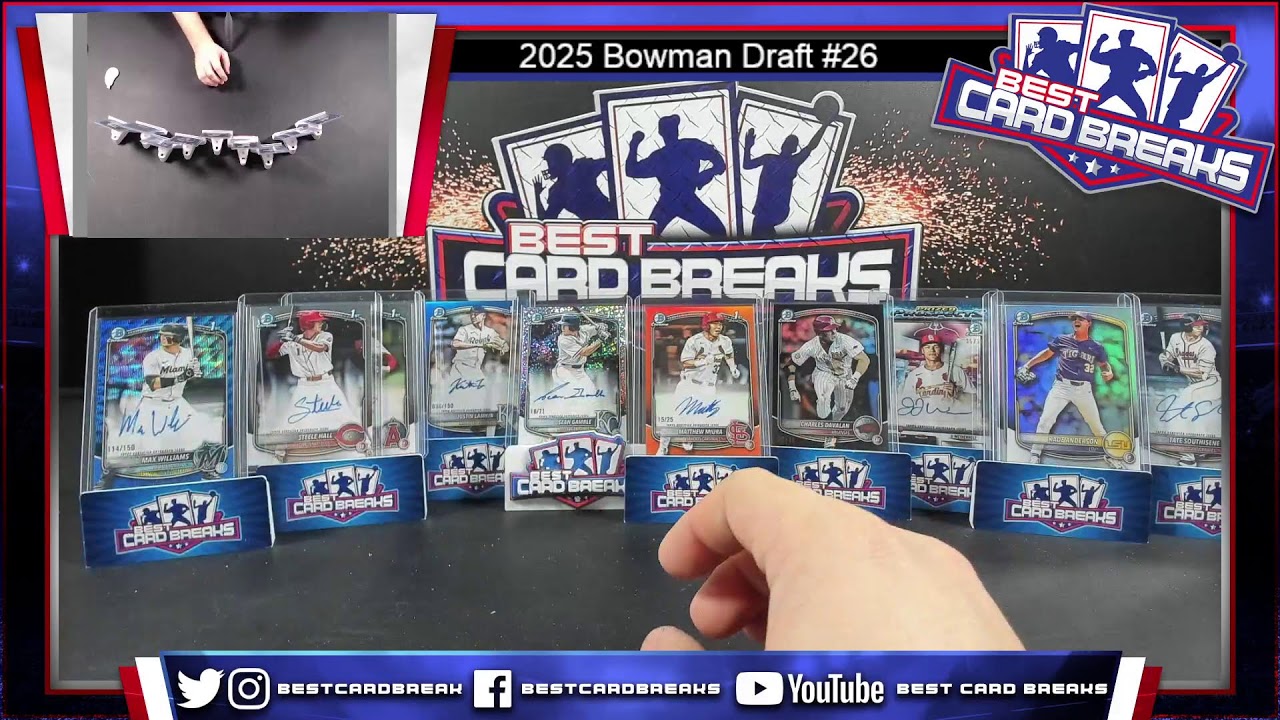 2025 Bowman Draft #26 - Hobby 8 Box Case Pick Your Team 2/16/26