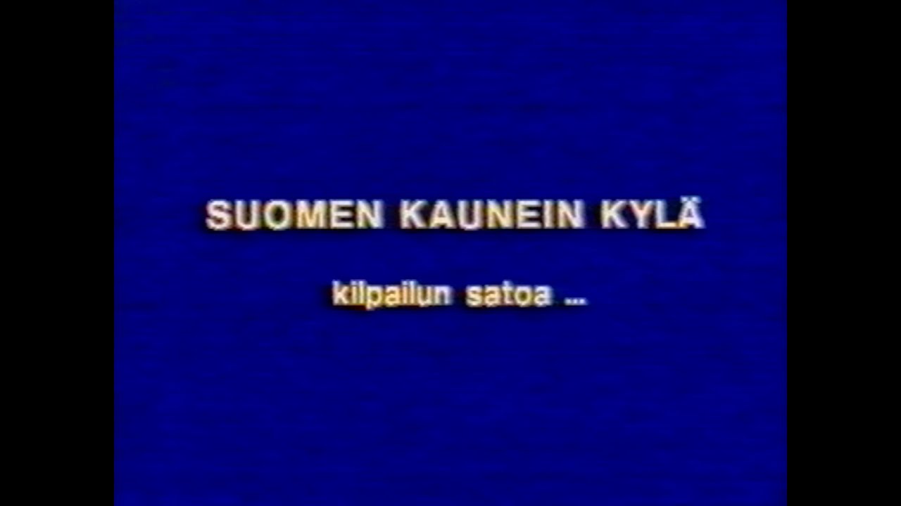 Suomen kaunein kylä-videokilpailun satoa