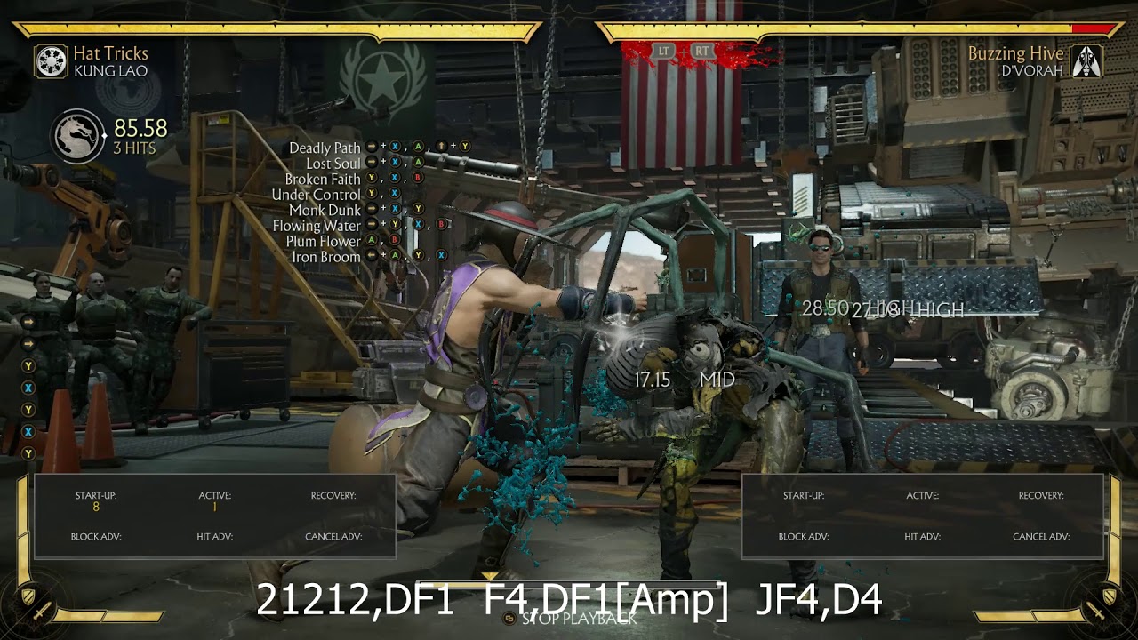 MK11 Kung Lao Combos | Hat Trick