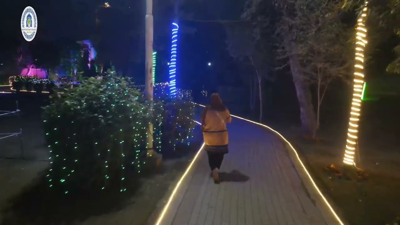 Fatima Jinnah Ladies Park Gulgasht Multan | Beautiful Green Space, Flowers & Illumination