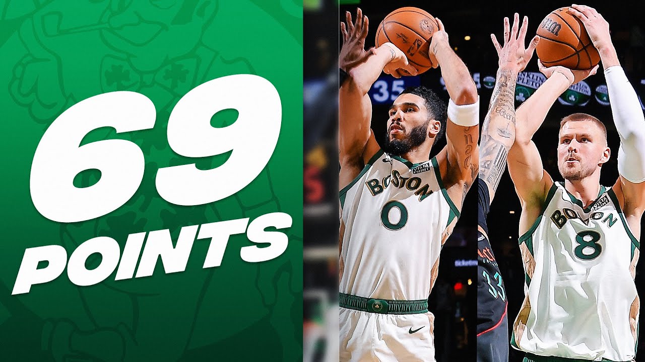 Jayson Tatum & Kristaps Porziņģis GET BUCKETS IN BOSTON - 69 PTS COMBINED | February 9, 2024