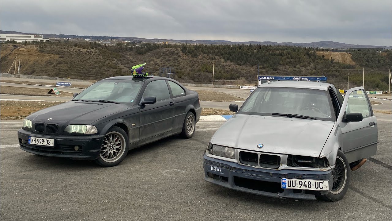 ღია ხიდი სრიალებს?💥Bmw E46 E36 IS350F ახალი პროექტი⚡️Track Day#1